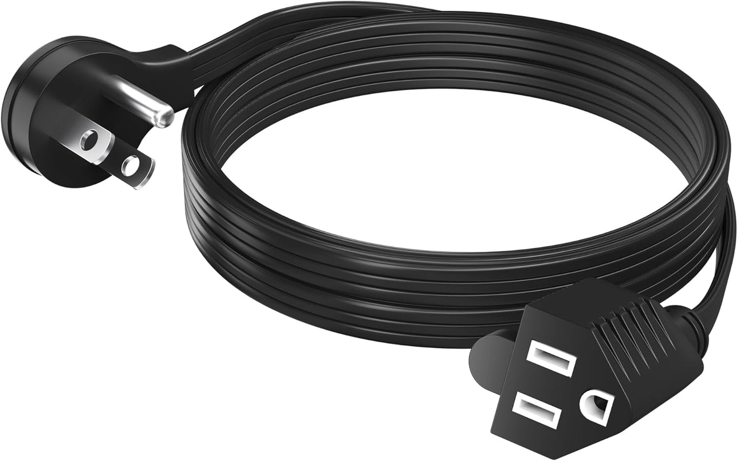 Cable extensión plano 4 pies 14 AWG con tierra 15A