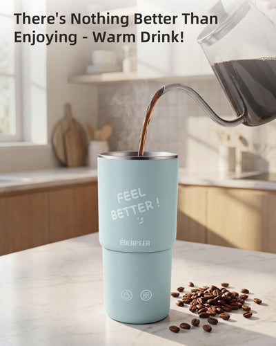 Taza café eléctrica portátil 14oz calentamiento rápido 120W