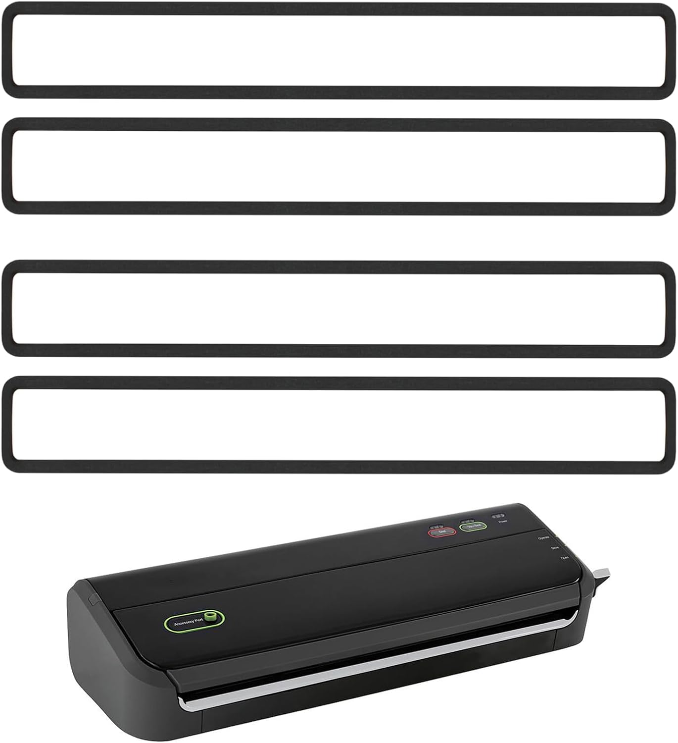4 Pzas Juntas Espuma para Foodsaver FM2000 y Series 600