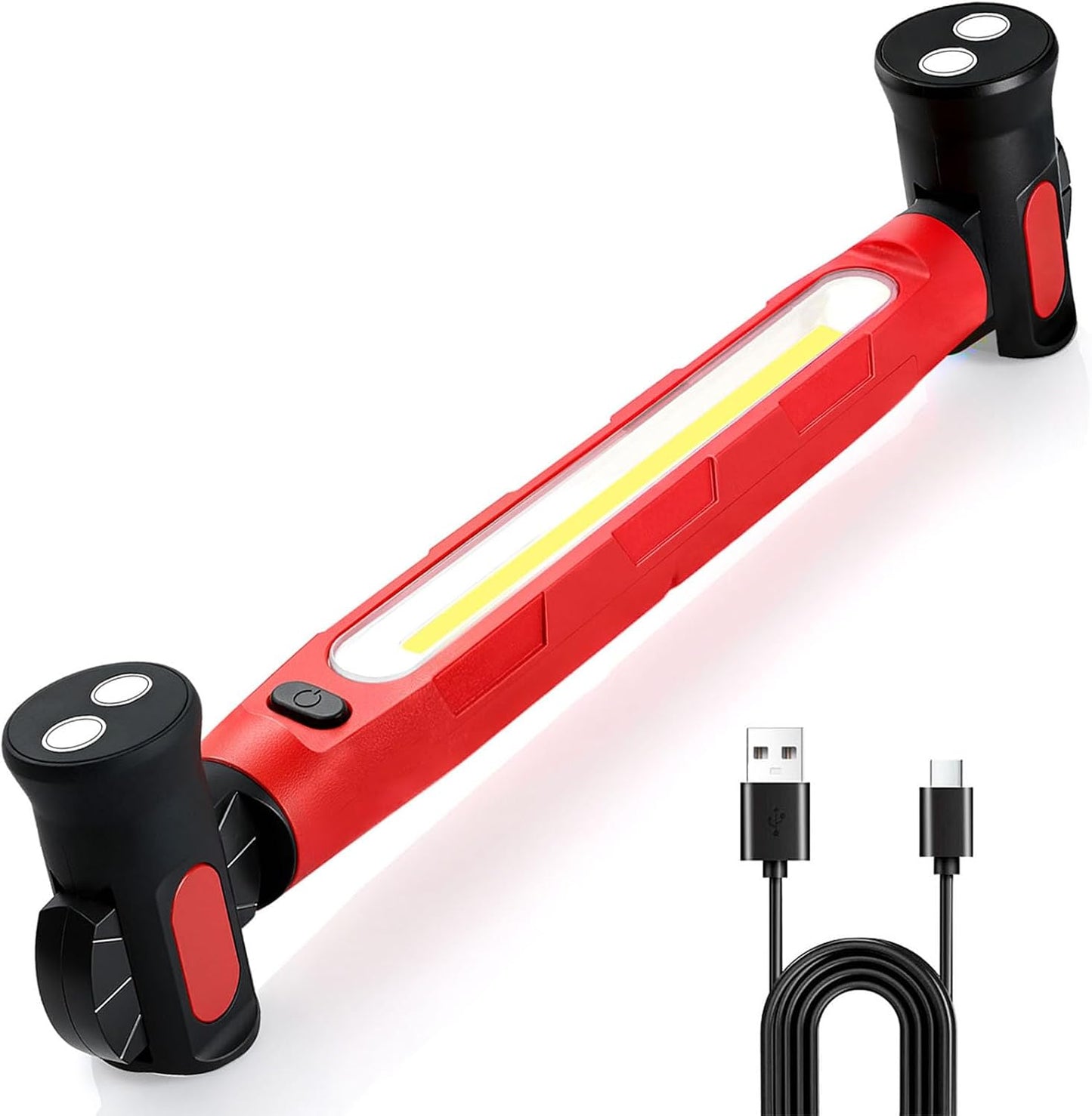 Luz trabajo magnética LED 3000 lúmenes recargable con ganchos