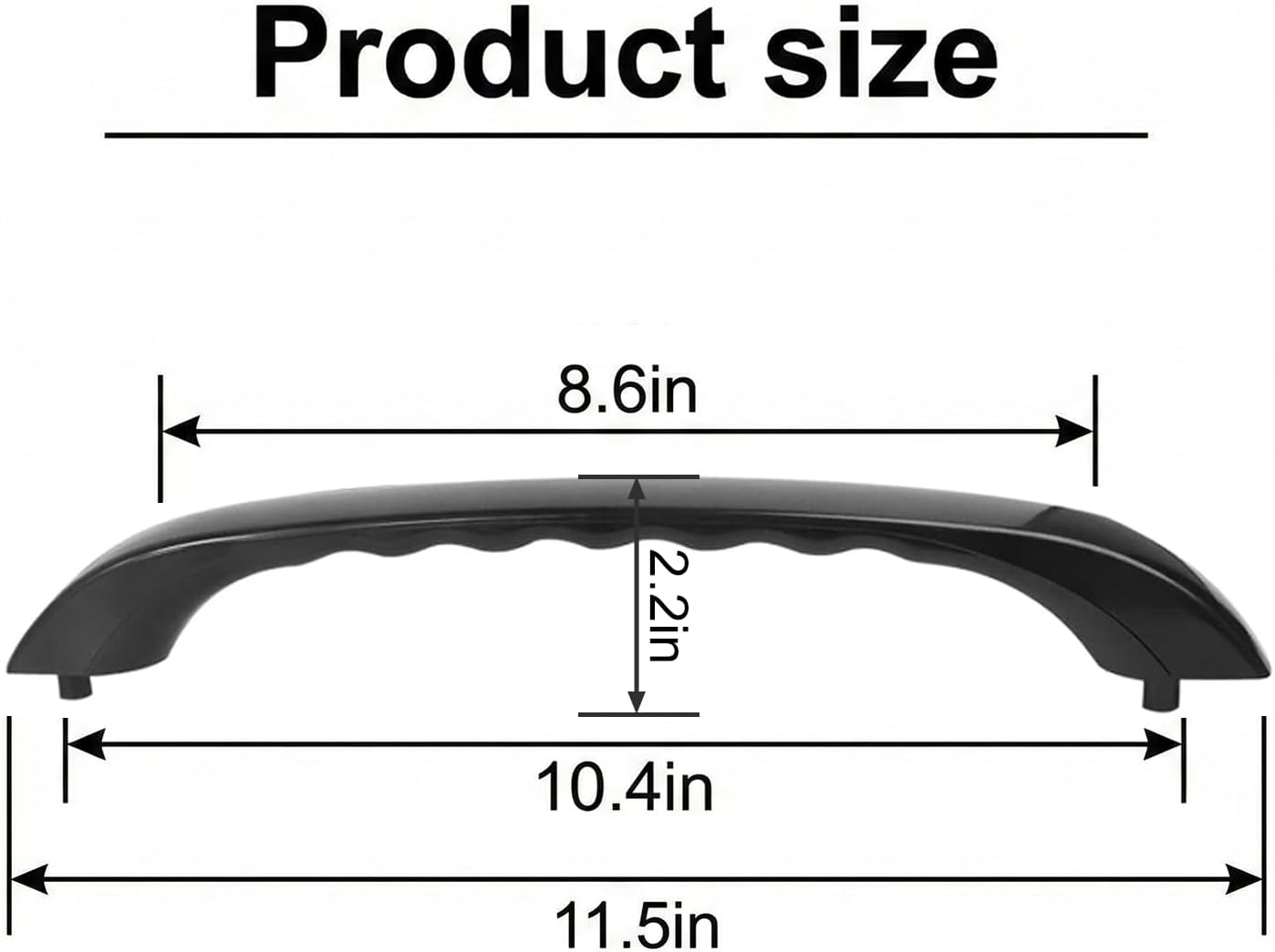 Manija microondas repuesto comp DE94-02409C negro