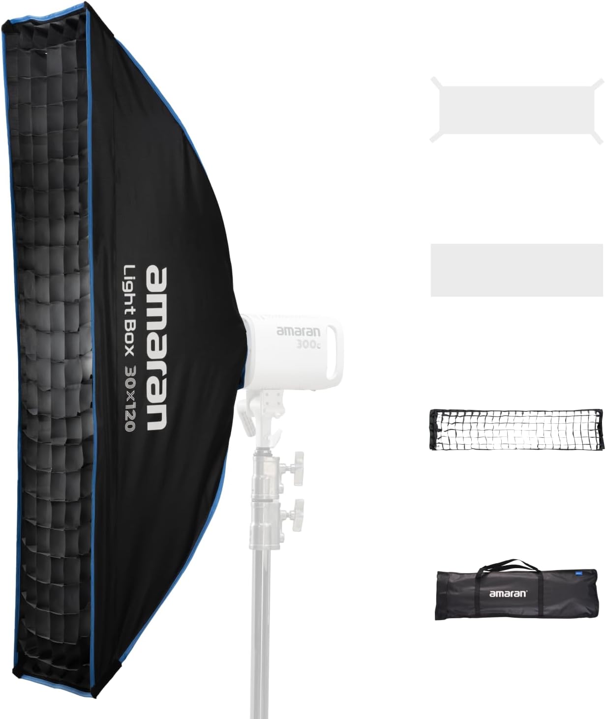 Caja luz plegable Bowens 30x120 ajuste rápido