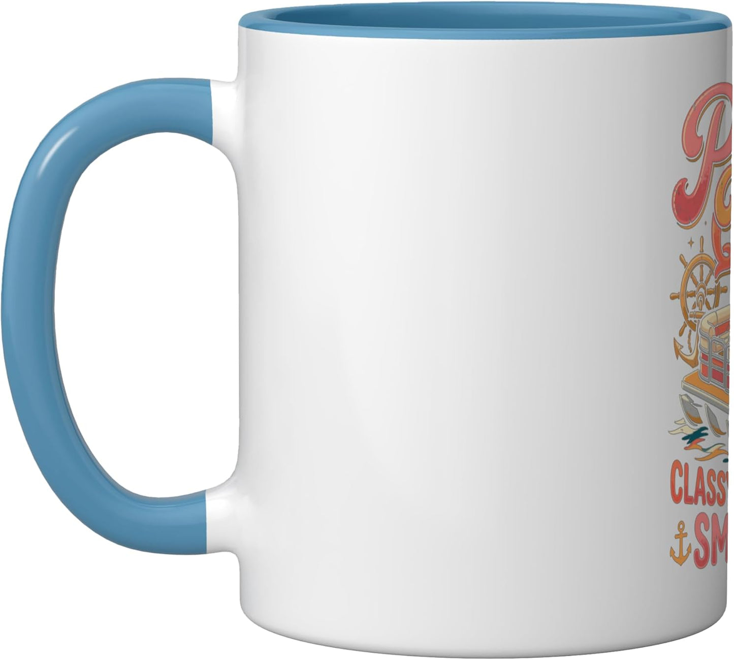 Mug cerámico Pontoon Queen con diseño elegante y divertido