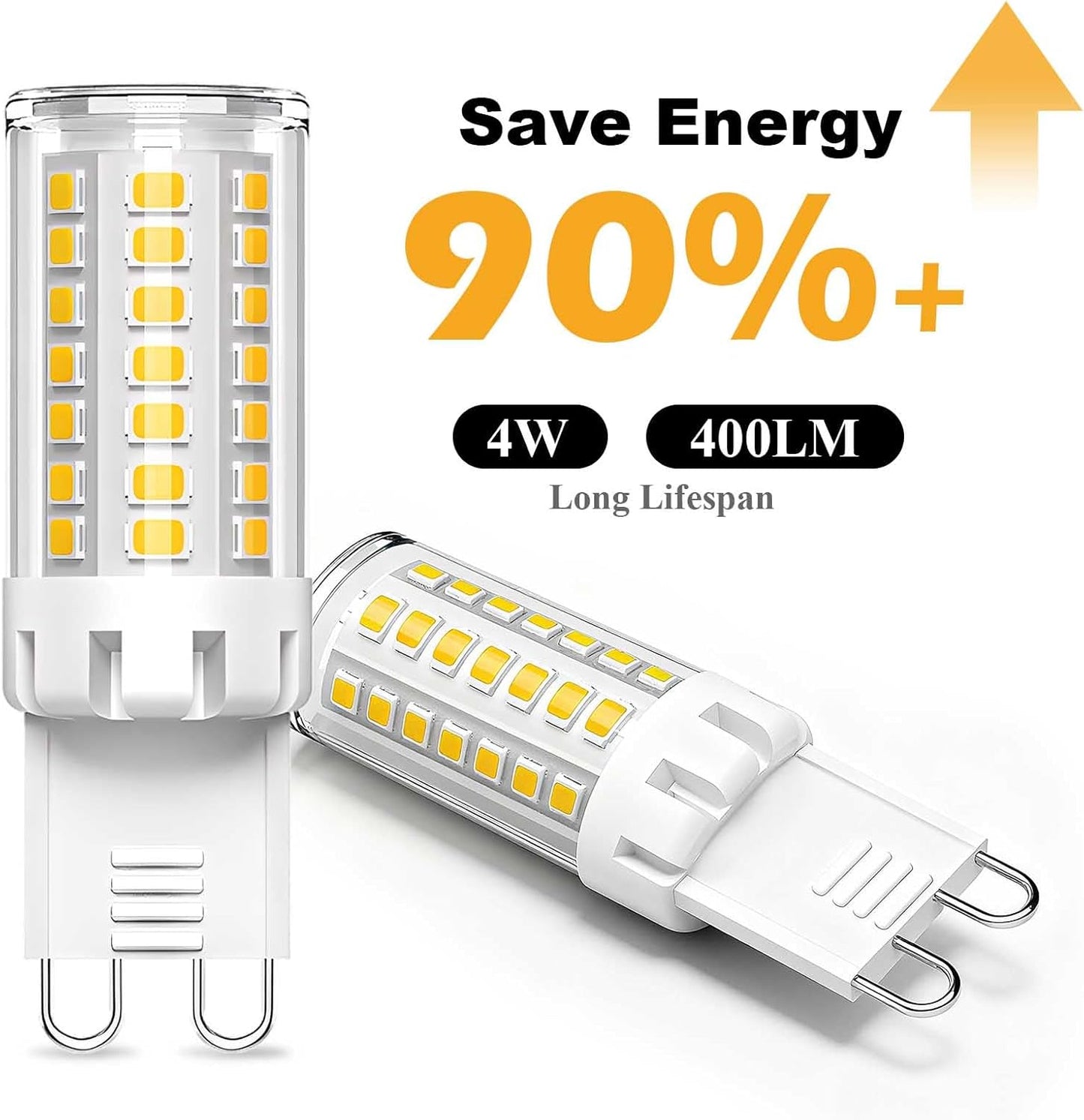Bombilla LED G9 4W blanco natural 4000K no regulable pack 6