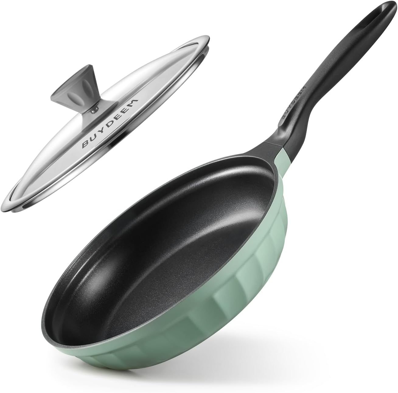 Olla de cocción lenta 5 en 1 con olla y sartén antiadherente de aluminio fundido