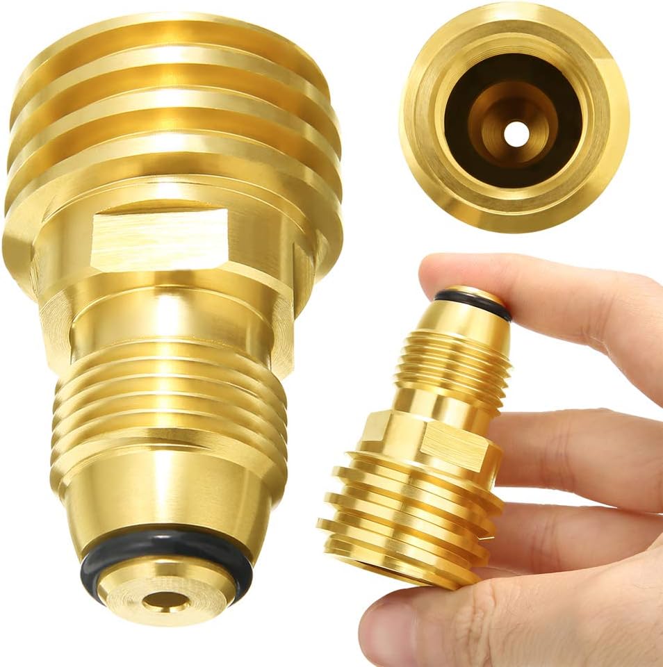 Adaptador tanque propano válvula POL a QCC1 latón