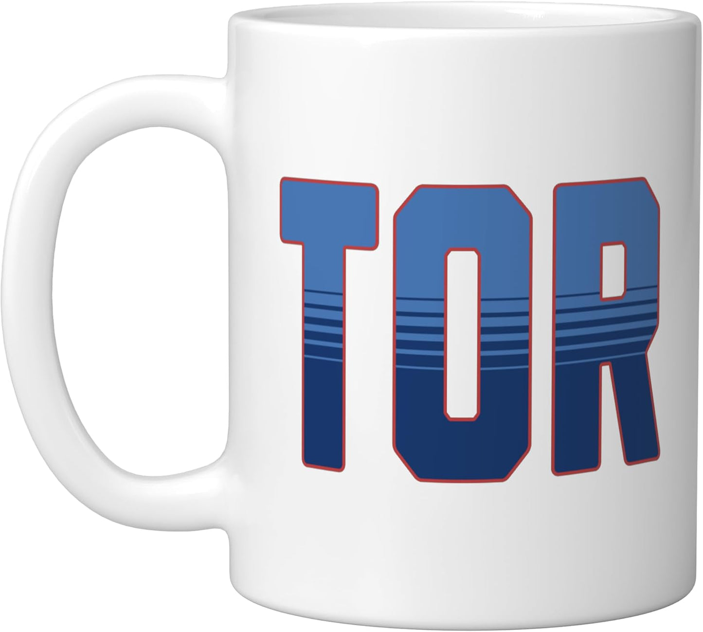 Taza cerámica vintage Toronto Home Pride Bold TOR City blanca