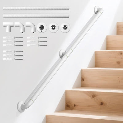 Pasamanos pared 4.3ft cubierta ABS antideslizante acero inox 304