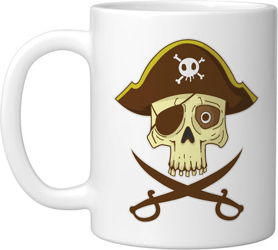 Taza de cerámica para parche ocular Pirate Head