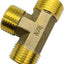 Manguera jardín en T 3/4" conector macho latón