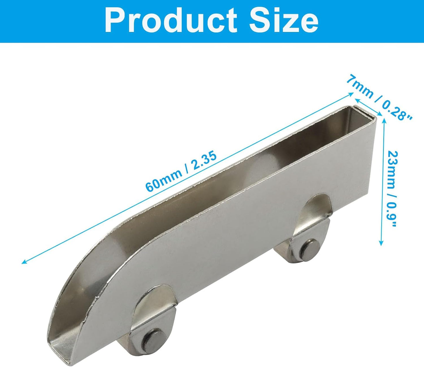 Rodillo ventana 0.197pulg acero inox set 10 para correderas