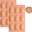 Molde de silicona para galletas Madeleine antiadherente bronce