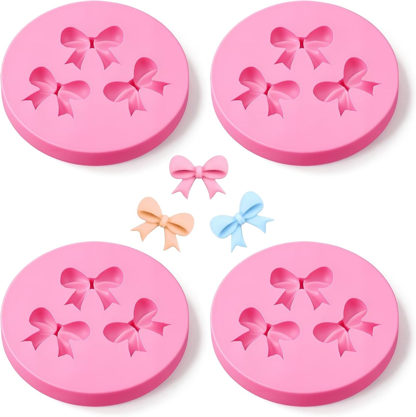4 Moldes Arco Silicona para Fondant Cupcakes