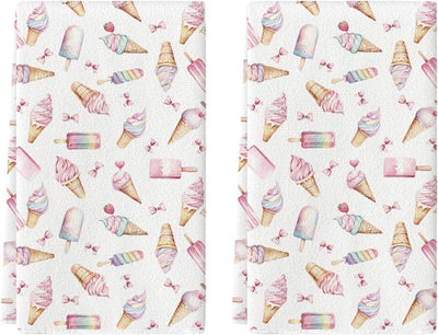 Toallas de cocina de verano con paletas de fresa 18 x 26" decoración de granja