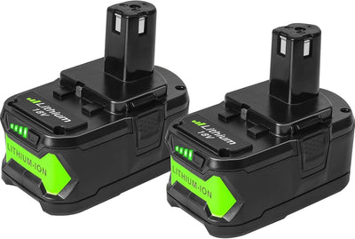 2 Baterías 6.0A comp Ryobi 18V ONE PCL235B PCL430B