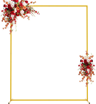Soporte arco dorado 6.6x5.2ft para bodas fiestas