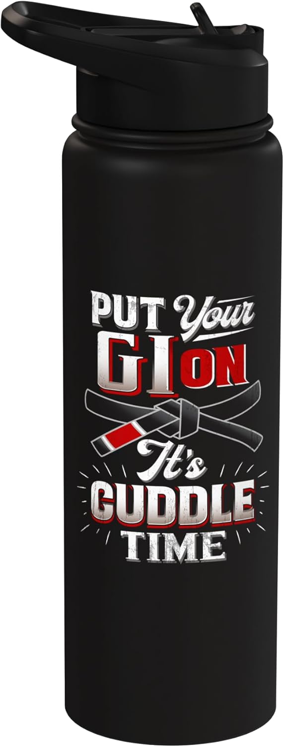 Botella de agua acero inoxidable aislada para artes marciales