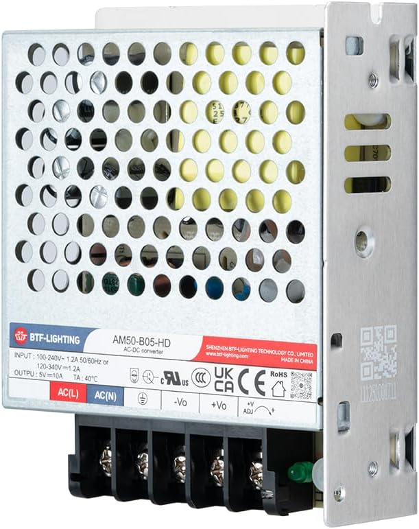 Adaptador 5VDC 10A para tiras LED y cámaras