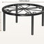 Soporte plantas metal 7.9pulg estante elevador negro