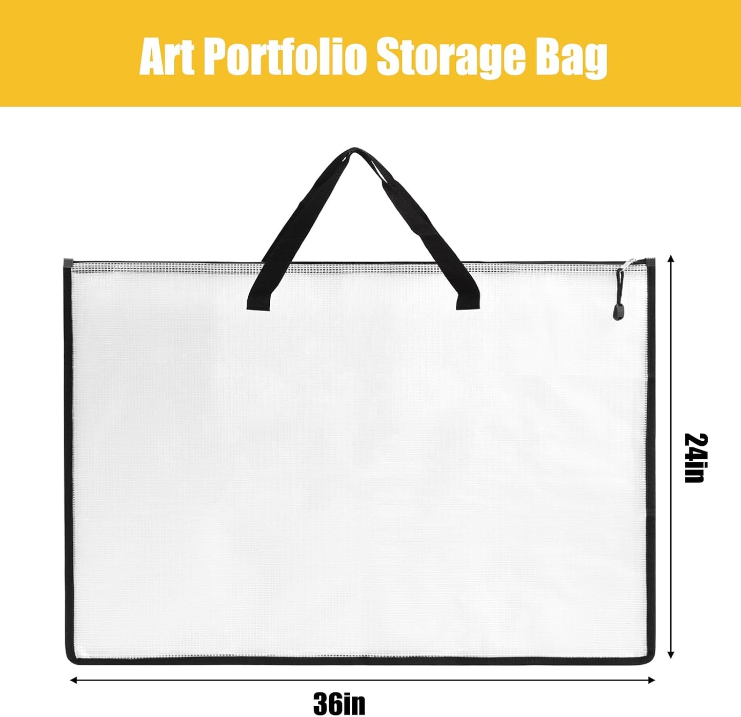 4 Bolsas 24x36pulg Carpeta Portafolio con Cremallera y Asa