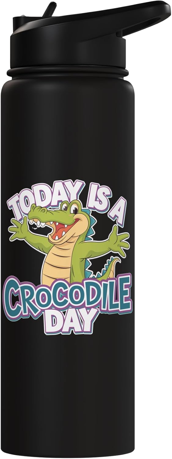 Botella agua acero inox crocodilo para niños