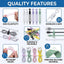 Organiz. cables silicona 42 picos reutilizable resistente