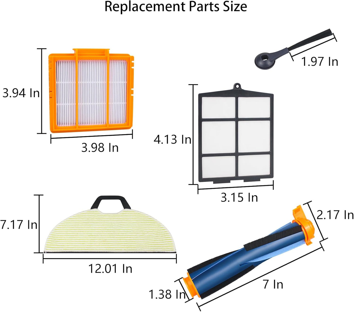 Repuesto piezas robot aspirador Shark 2en1 set 8