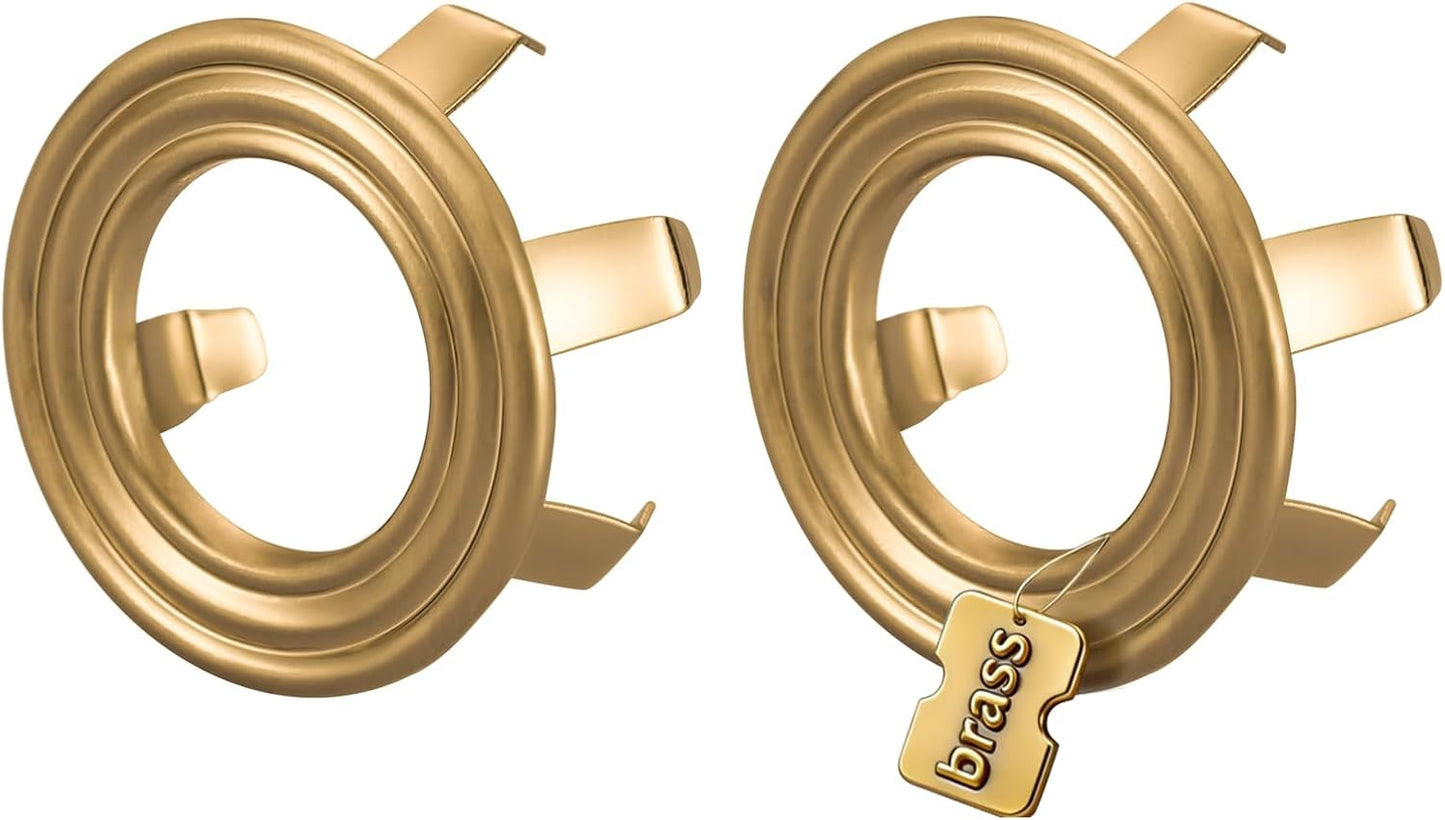 Anillo desbordamiento fregadero dorado cepillado pack 2