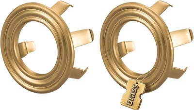 Anillo desbordamiento fregadero dorado cepillado pack 2