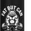 Botella de agua acero inoxidable aislada con arte humorístico deadlift