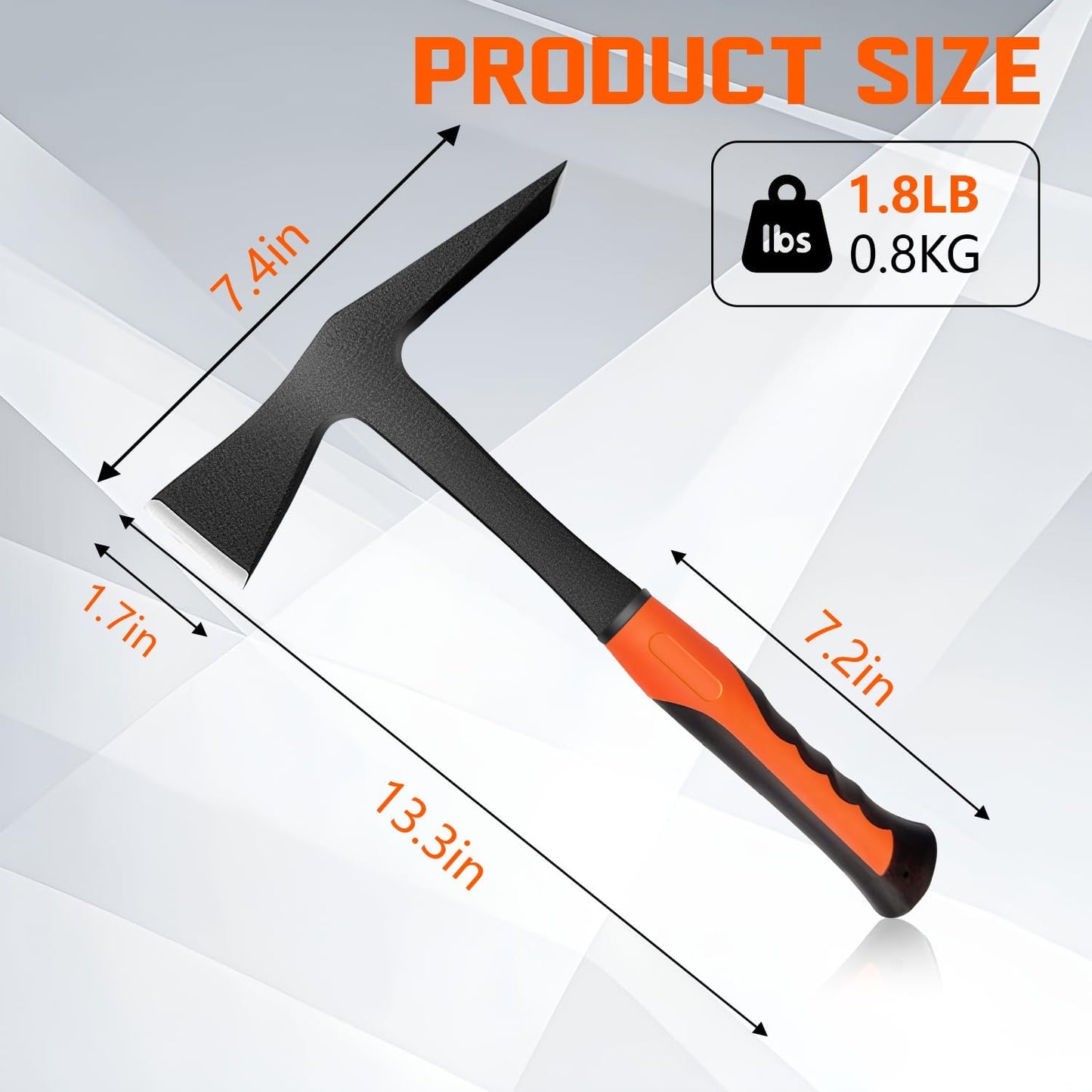 Martillo ladrillo forjado 28oz púa roca geólogo