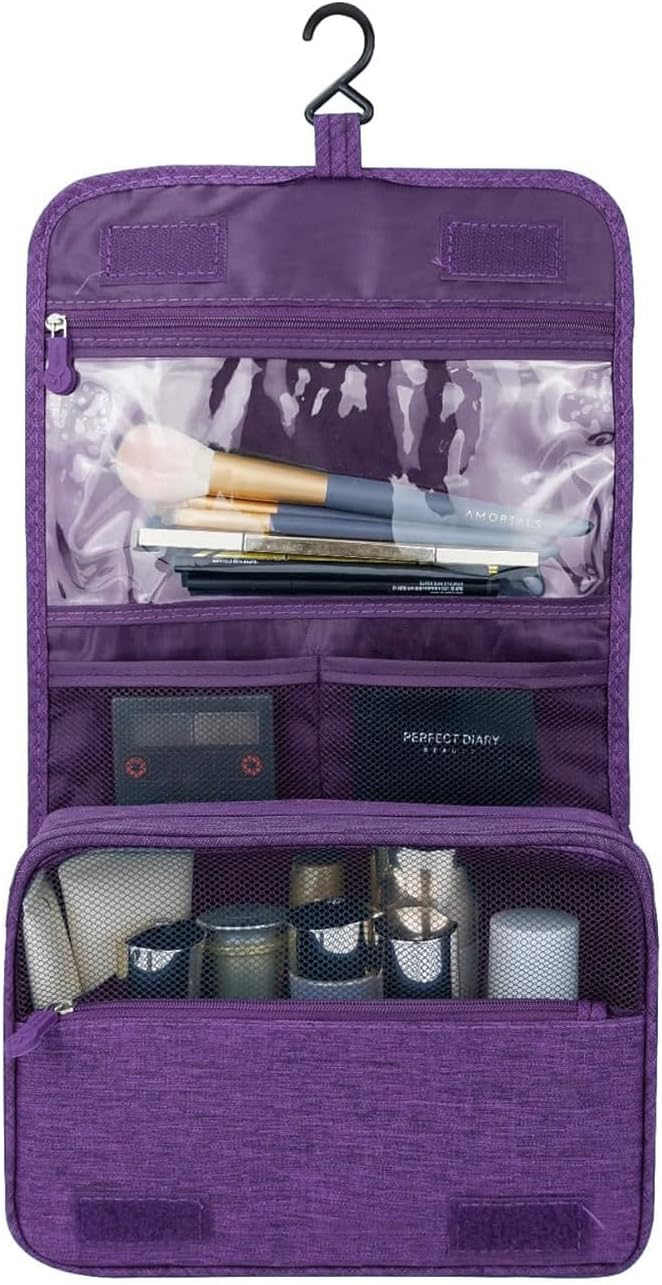 Bolsa viaje maquillaje resistente agua con gancho