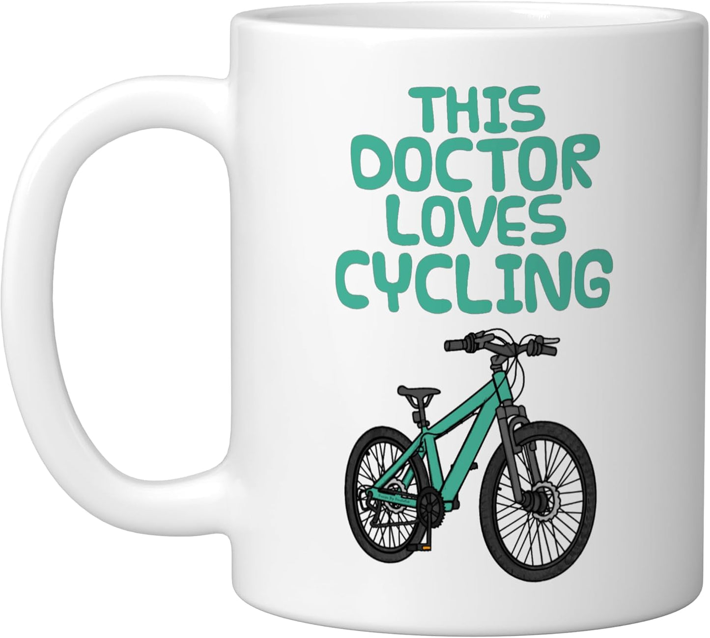 Taza cerámica para ciclista doctor blanco
