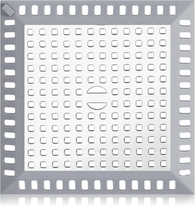 Cubierta cuadrada acero inox para drenaje ducha con silicona