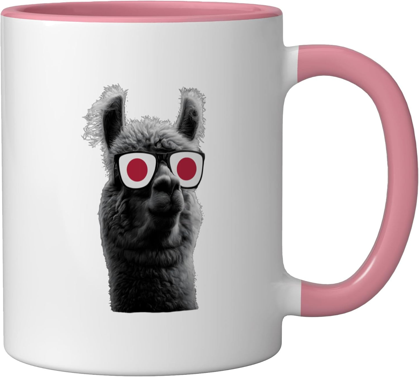 Taza Cerámica Bandera Japón Rosa/Blanco