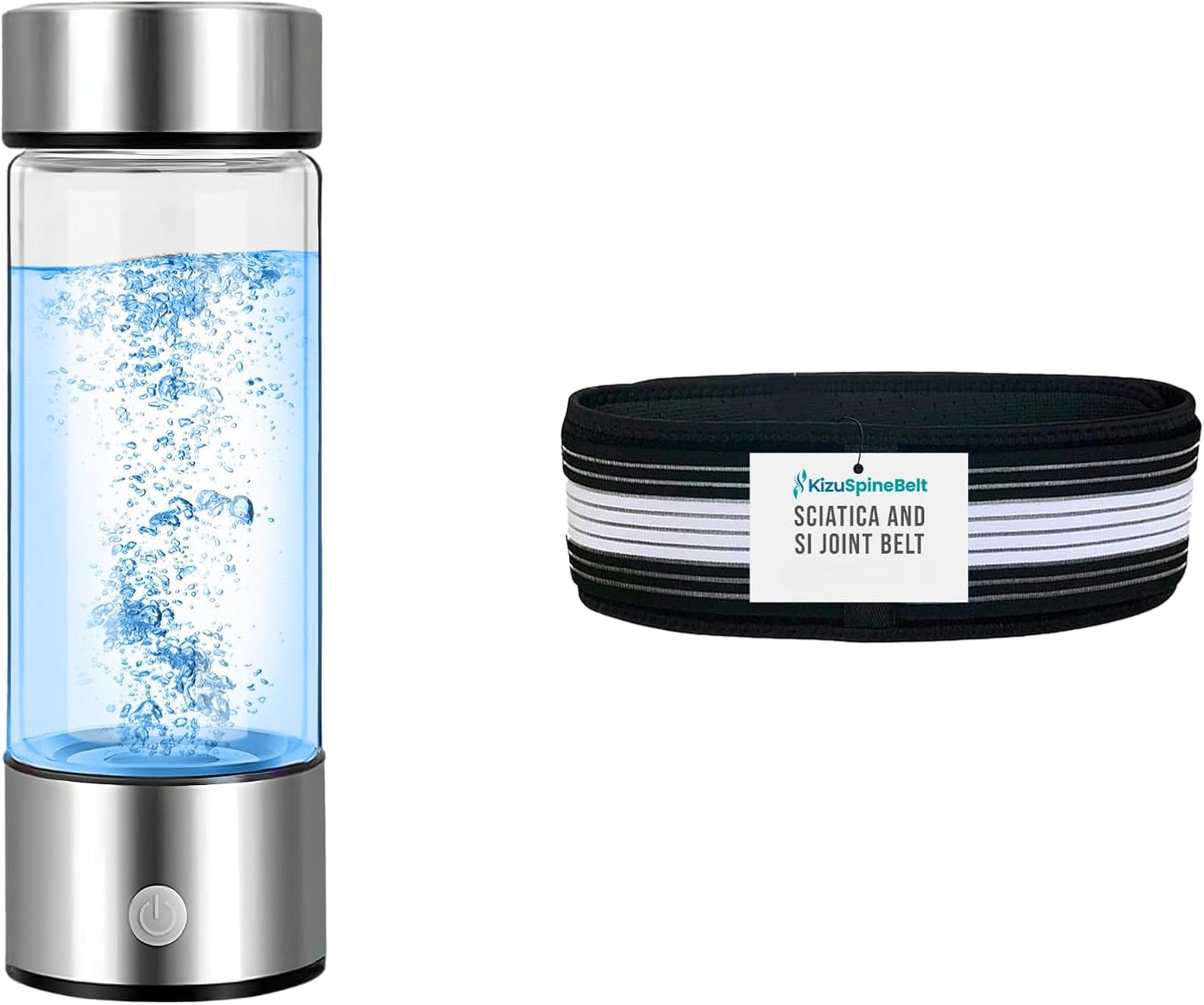 Pack botella hidrógeno Aqua Vital y cinturón Kizu