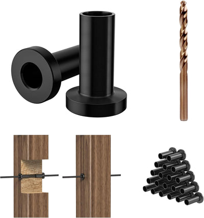 Pack 20 Fundas Barandilla Cable Negro Acero Inox Grado Marino
