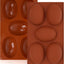 Moldes de silicona para huevos de Pascua de 5 cavidades juego de 2