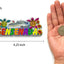 Imán nevera relieve 3D con crucero tortugas 4.25pulg