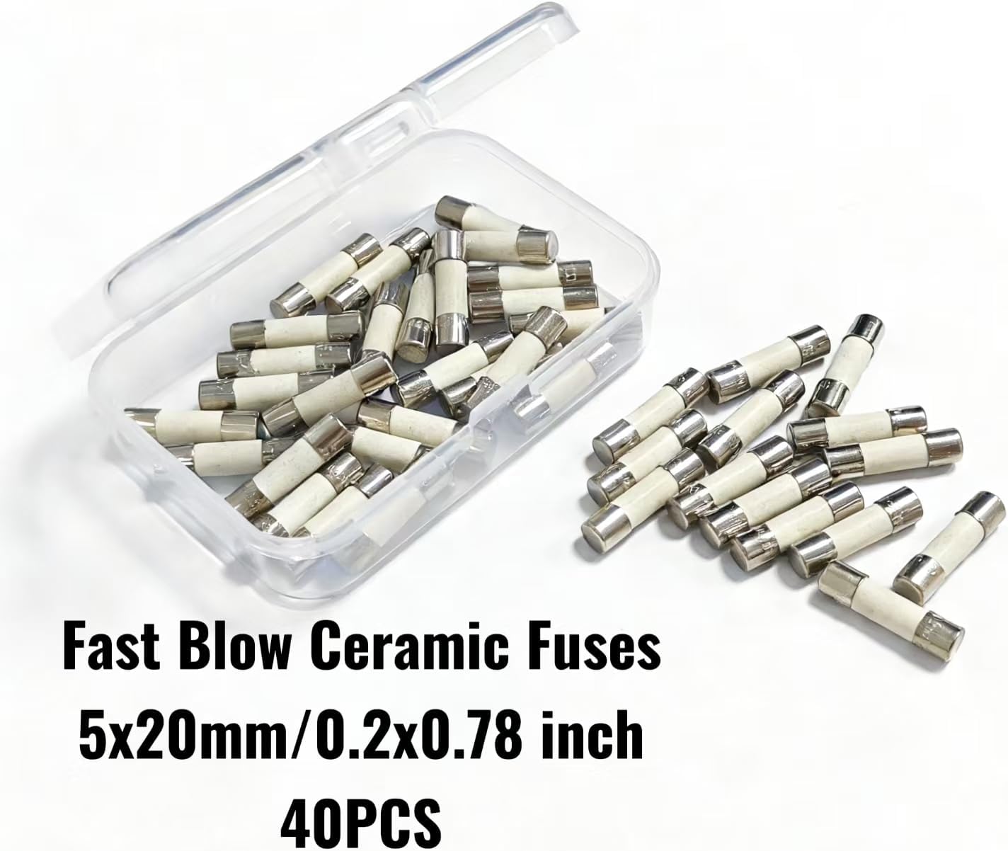 Fusible Cerámico 200mA 250V 5x20mm 40 Pzas