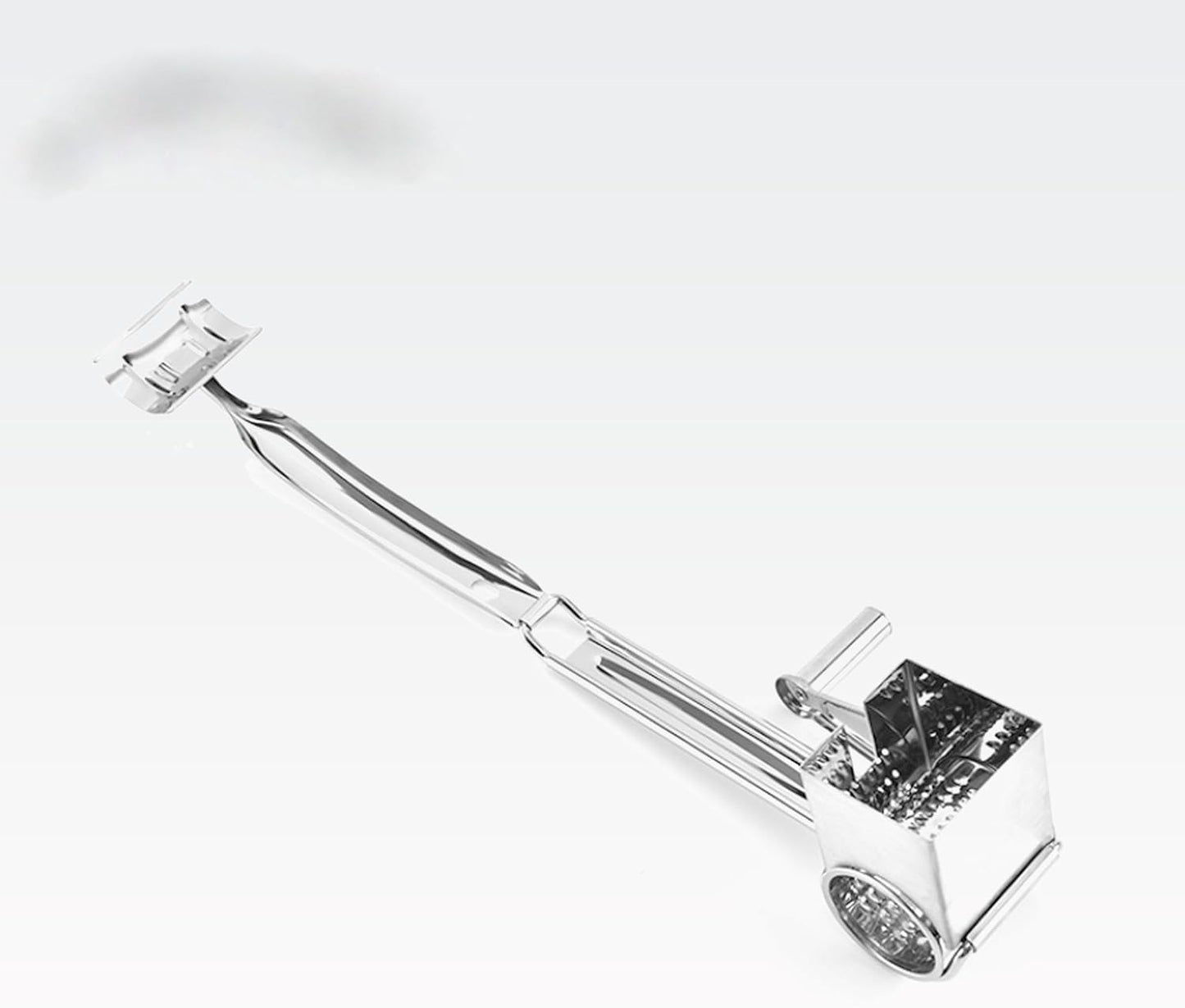 Rallador de queso acero inox giratorio manivela sin esfuerzo