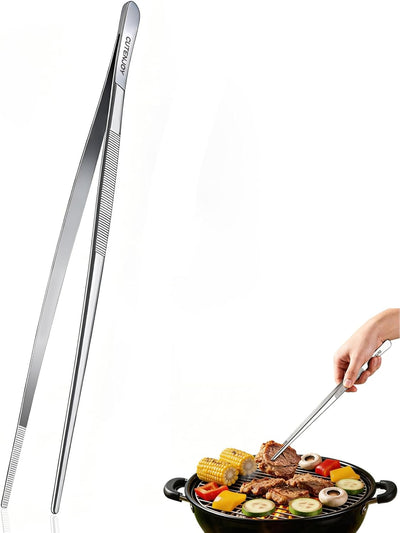 Pinzas de cocina de 12 pulgadas de acero inoxidable 18/8 profesionales