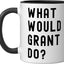 Taza cerámica What Would Grant Do? Negro/Blanco