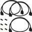 3 Cables Extensión ARGB Hembra a Hembra 19.7pulg