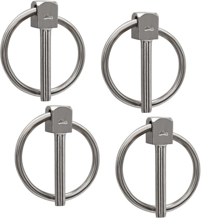 Set 4 Pines Acero Inox 304 Anillos 1/8x3/4 Pasadores Bloqueo