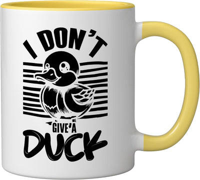 Taza Cerámica Mallard Duck Lover Amarillo/Blanco