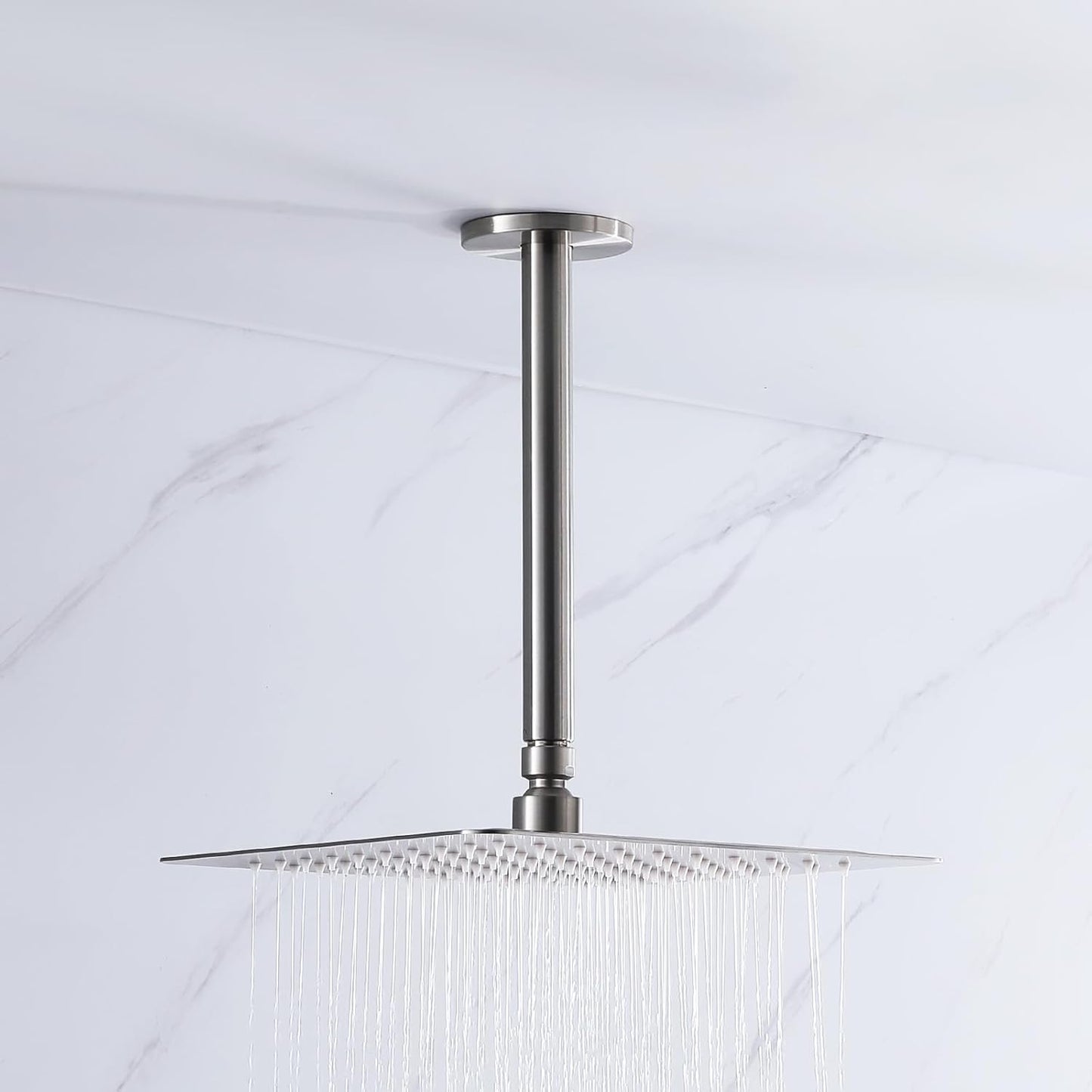 Brazo ducha techo 8pulg níquel acero inox 304