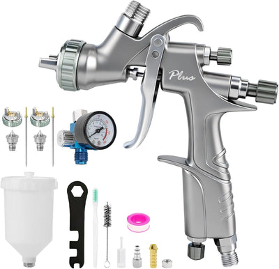 Kit pulverizador aire A610 LVLP boquillas 1.3/1.7 regulador R500