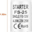 Arrancador fluorescente 4-25W 110-130V pack 2 blancas