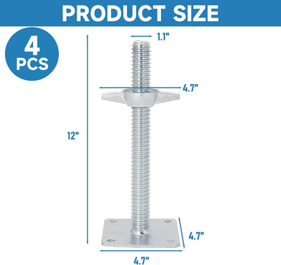 Nivelador gato ajustable 1.1pulg patas galvanizado